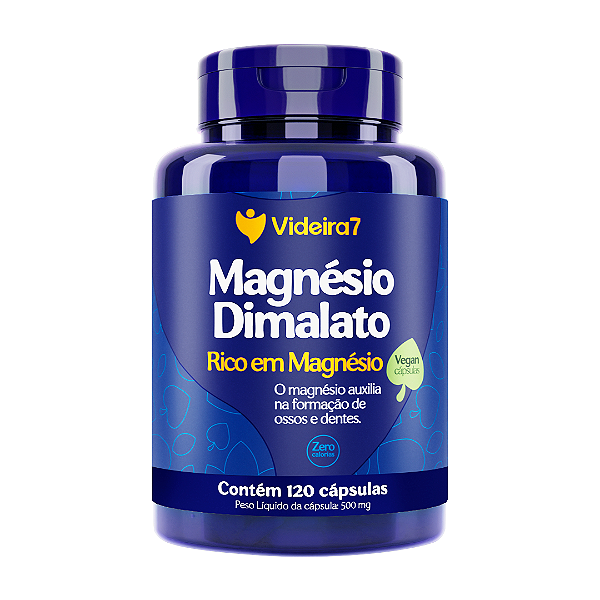 Magnésio Dimalato 500mg - 120 CÁPSULAS