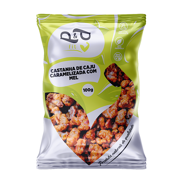 Castanha de Caju Caramelizada com Mel - P&P