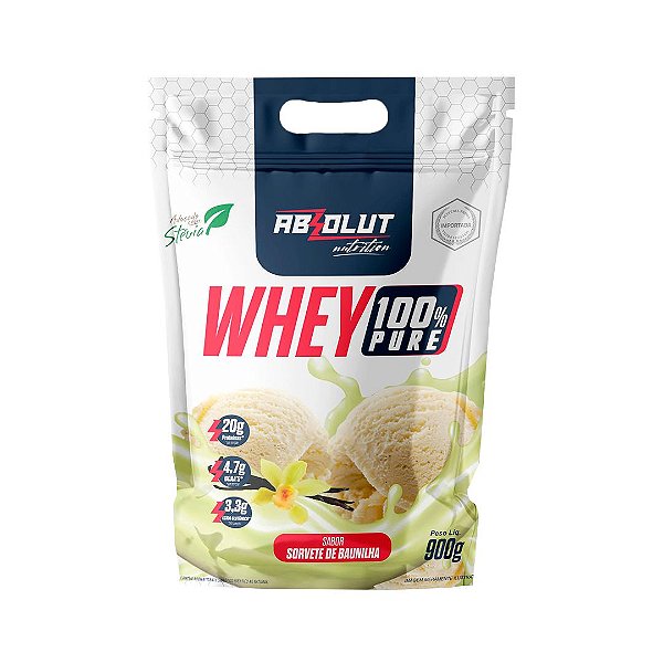 Whey Concentrado Baunilha Refil 900g - ABSOLUT