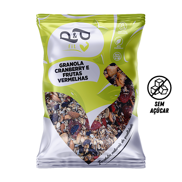 Granola Cranberry e Frutas Vermelhas - P&P