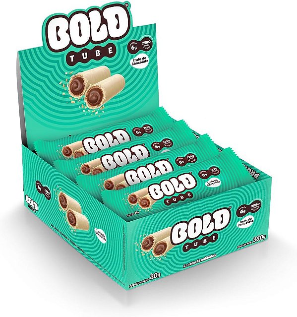 Barra de Proteína BOLD TUBE Todos os Sabores 30g Caixa com 12 Unidades