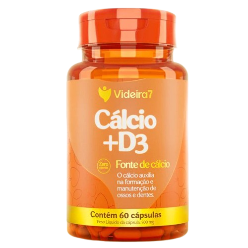 Calcio (830 mg) + D3 (200 UI) 60 CAPS - VIDEIRA 7