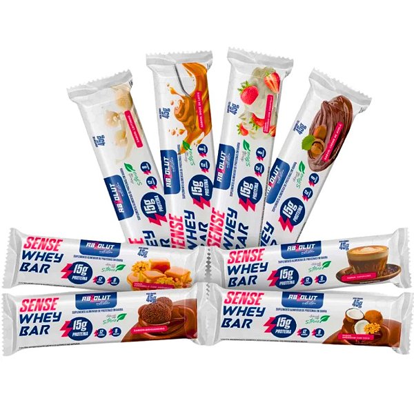 Barrinha de Proteina Sense Whey Bar UN –  Vários Sabores