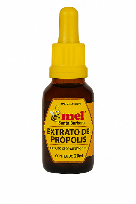 Extrato de Própolis Marrom  – Mel Santa Bárbara 20ml | Alta Concentração | Imunidade Natural
