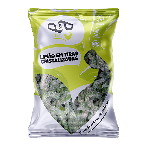 Limão em Tiras Cristalizadas - P&P