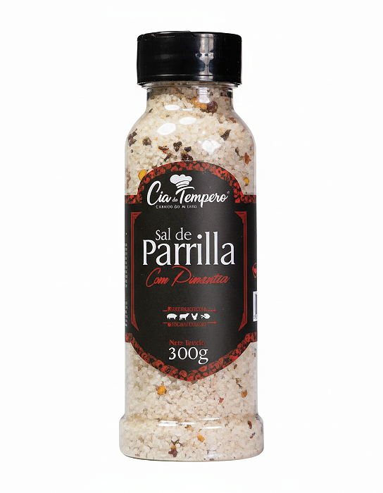 Sal De Parrilla Com Pimentas 300G CIA DO TEMPERO