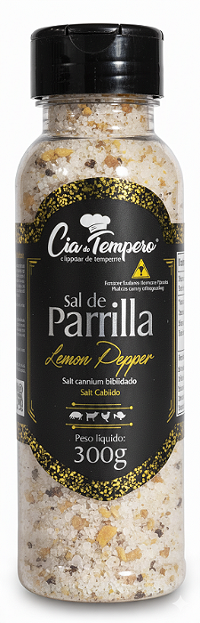 Sal De Parrilla Com Lemon Pepper 300G CIA DO TEMPERO