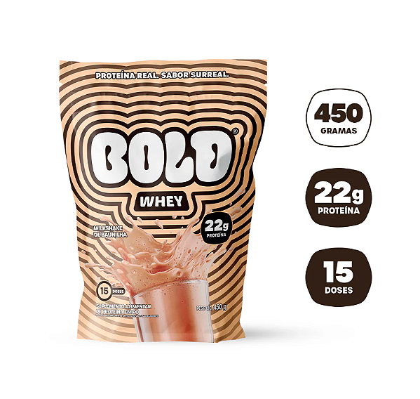 Bold Whey Protein 450g Milkshake de Baunilha – Suplemento Proteico Original