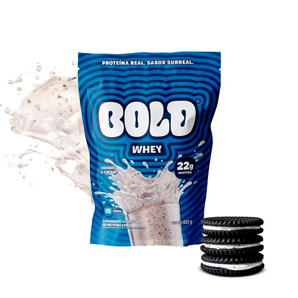 Bold Whey Protein 450g Cookies and Cream – Suplemento Proteico Original