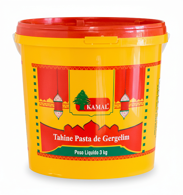 TAHINE Pasta de Gergelim Balde 3KG - Kamal