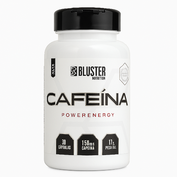 Cafeína Bluster 150mg 30 Cápsulas Power Energy Pré-Treino Alta Performance