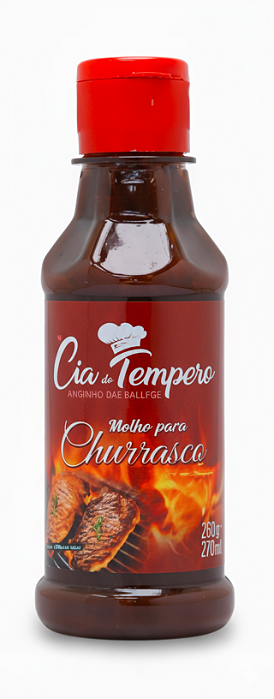 Molho Churrasco C/ Pimenta 180ml - CIA DO TEMPERO