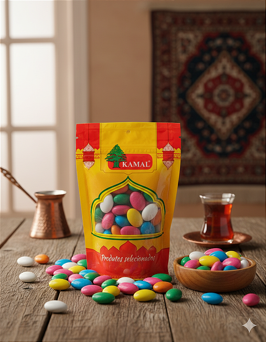 Amêndoa Confeitada Doce Colorida 5Kg - Kamal