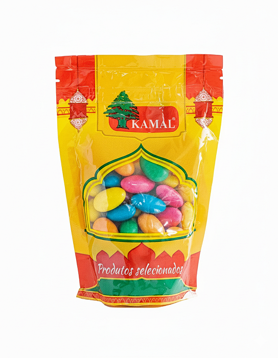 Amêndoa Confeitada Doce Colorida 500g - Kamal