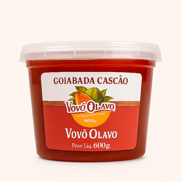 Goiabada Cascão Vovô Olavo 600g – Cremosa em Pote Prático
