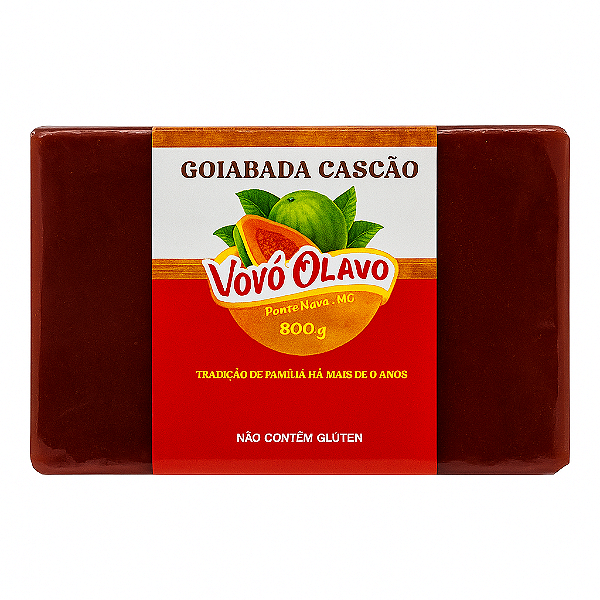 Goiabada Cascão Vovô Olavo 800g Barra | Receita Tradicional