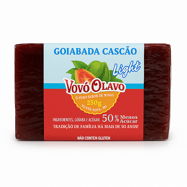 Goiabada Cascão Light Vovô Olavo 250g – Barra  Mineira