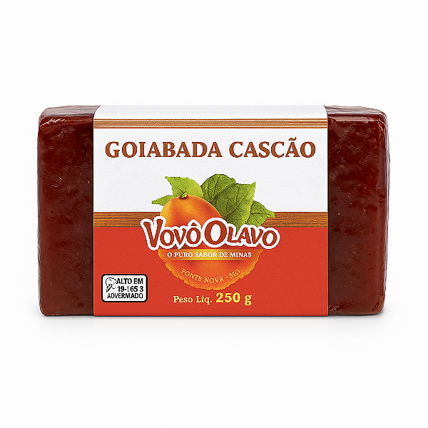 Goiabada Cascão Vovô Olavo 250g – Sabor Tradicional de Minas | 100% Artesanal