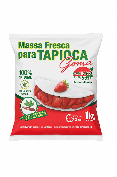 Tapioca 1Kg  Massa Pronta - Pantanal