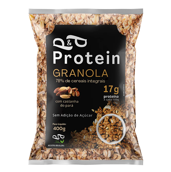 Granola P&P Protein Vegana Proteica Proteina 400g