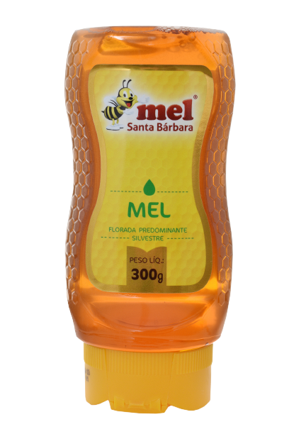 Mel Puro 300g Bisnaga – Mel Santa Bárbara | Florada Silvestre | Tampa Corta-Gotas