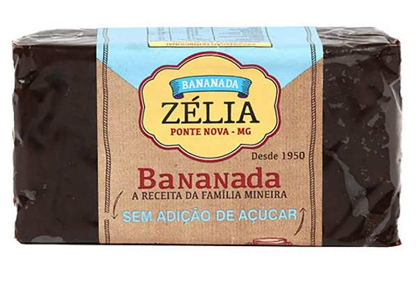 Bananada Barra Zero Açúcar 250g Zélia