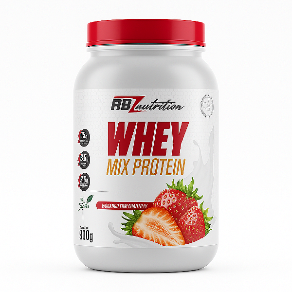 Whey Mix Protein 900g com BCAA Glutamina – Aboslut