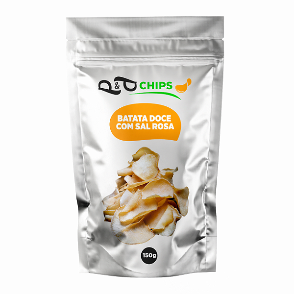 Batata Doce Chips P&P - Sal Rosa 150g
