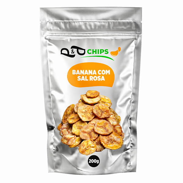 Banana Chips P&P - Sal Rosa 200g