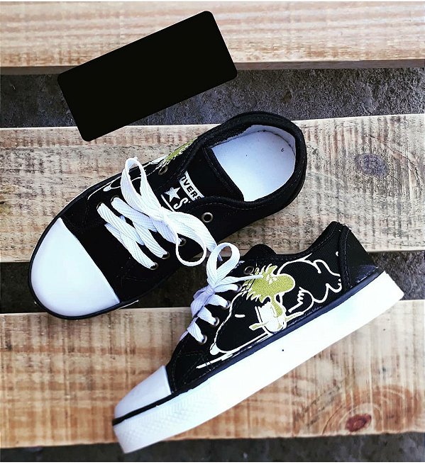 Tênis  Infantil Preto Snoopy