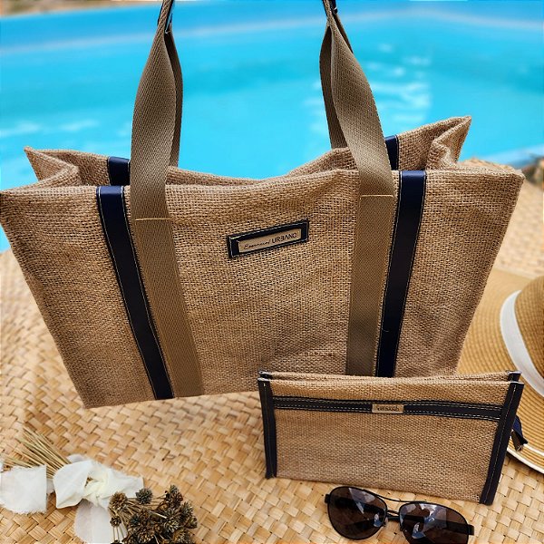 Kit Eco Brisa - Shopper Bag(azul marinho)