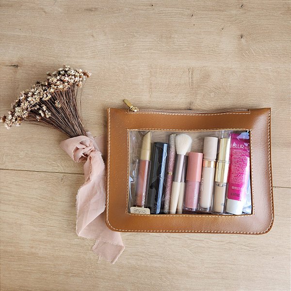 Makeup Bag - Slim - Caramelo
