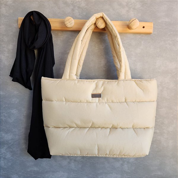 Puffer  Winter Tote - Bege