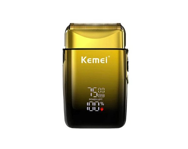Maquina Barbear Shaver Profissional Kemei km tx10 com led