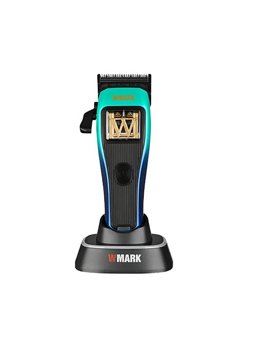 Maquina de Cortar Cabelo Profissional Wmark NG X1 Polar Azul