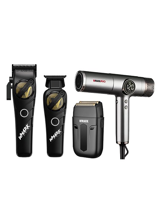 Combo Prof. Wmark Maquina de corte + Acab NG 8613 + ng 984a Preto + Secador NG 9117