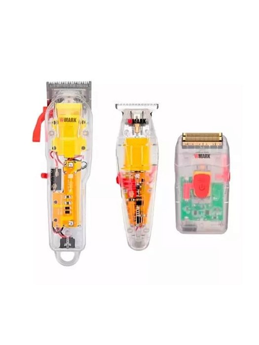 Maquina de Cortar Cabelo Profissional NG 108 + Acab NG 202 + Shaver NG 987