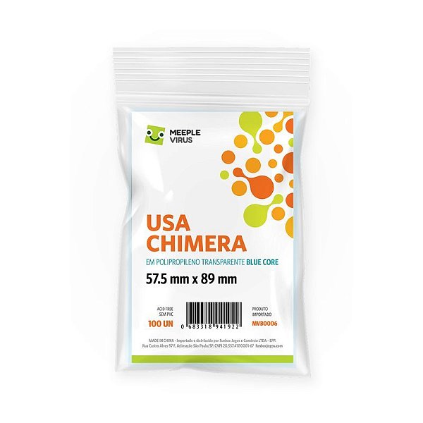 Card Sleeves Usa Chimera 57,5 x 89 mm - Meeple Virus