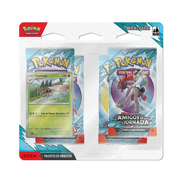 Pokémon TCG Blister Quádruplo Yanmega Amigos De Jornada - Copag