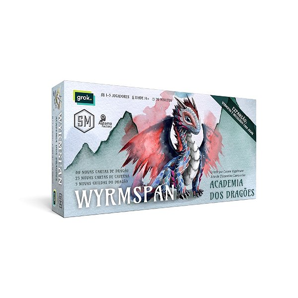 Jogo Wyrmspan Academia dos Dragões Expansão - Grok Games