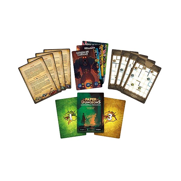 Paper Dungeons Masmorras Perigosas Expansão - Meeplebr