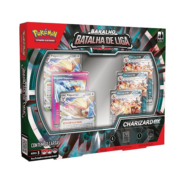 Pokémon TCG Deck Batalha De Liga Charizard Ex - Copag