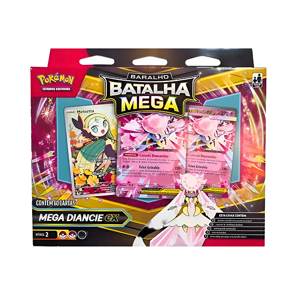 Pokémon TCG Baralho Batalha Mega Diancie Ex - Copag