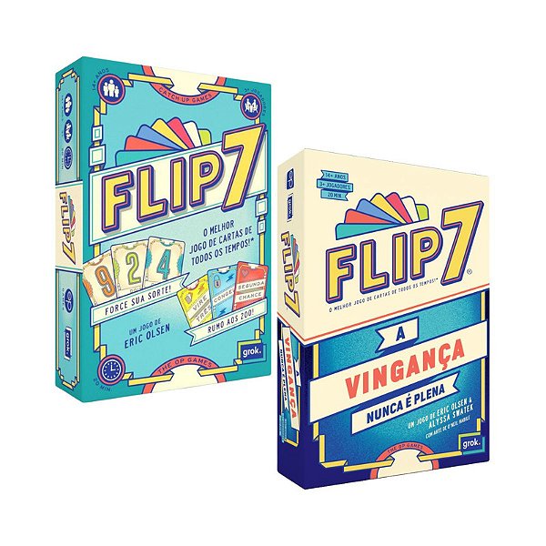 Combo Flip 7 +  A Vinganca Nunca É Plena - Grok Games