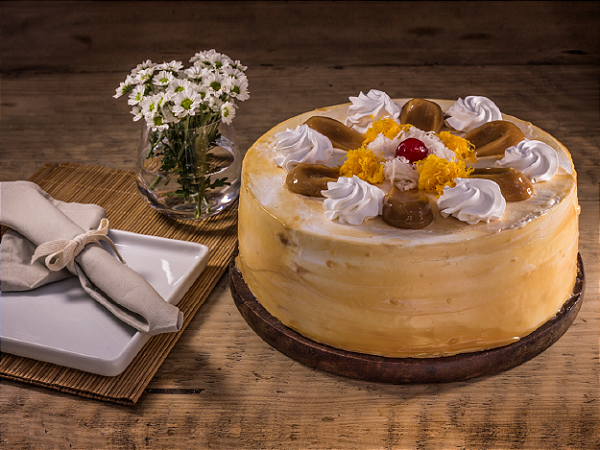 Torta Doce De Leite com coco