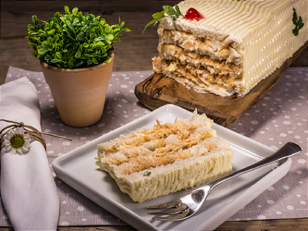 Torta Fria Frango com Palmito
