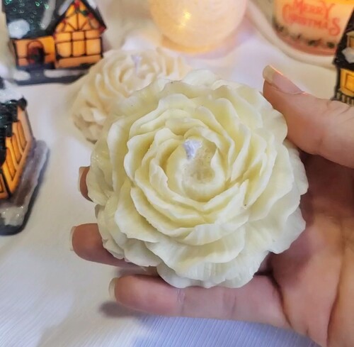 VELA NATURAL DECORATIVA PEÔNIA