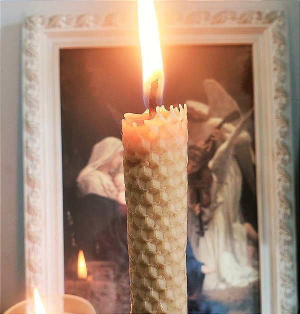 Vela de cera de abelha