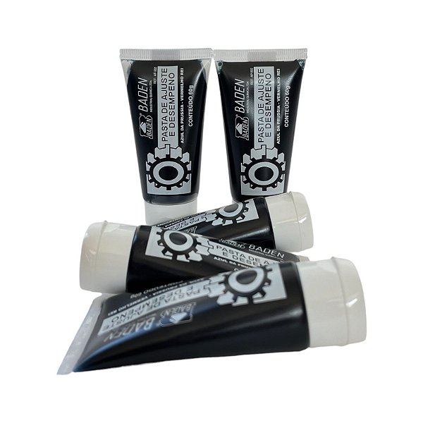 Kit 05 Pasta De Ajuste E Desempeno Azul Ap-502 60g Baden