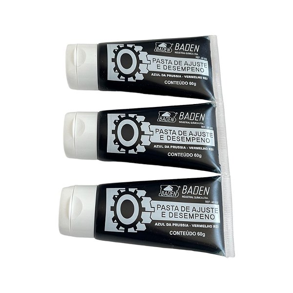Kit 03 Pasta De Ajuste E Desempeno Azul Ap-502 60g Baden